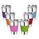 Rommeka Water Tumbler with Lids 6 Pack Stainless Steel Spill Proof Reusable Stacking 16oz Drinking Cups with Lids for Kids and Adults
