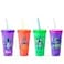 Silver Buffalo Disney Lilo and Stitch Tropical Poses 4 Pack Color Change Plastic Tumbler 24 Ounces