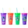 Silver Buffalo Disney Lilo and Stitch Tropical Poses 4 Pack Color Change Plastic Tumbler 24 Ounces