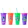 Silver Buffalo Disney Lilo and Stitch Tropical Poses 4 Pack Color Change Plastic Tumbler 24 Ounces