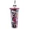 Silver Buffalo Disney The Nightmare Before Christmas Misfit Love Featuring Jack Skellington and Sally Plastic Cold Cup with Lid and Straw Topper 24 Ounces