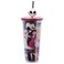 Silver Buffalo Disney The Nightmare Before Christmas Misfit Love Featuring Jack Skellington and Sally Plastic Cold Cup with Lid and Straw Topper 24 Ounces
