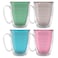 Tervis Clear Colorful Tabletop Bayou View Collection Made in USA Double Walled Insulated Tumbler Travel Cup Keeps Drinks Cold Hot 16oz Mug 4pk Assorted Pastels