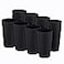 KX-WARE KXWARE Mixed Drinkware 22ounce Plastic TumblersDrinking GlassesParty CupsIced Tea Glasses Set of 12 Black Unbreakable Dishwasher Safe BPA Free