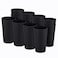 KX-WARE KXWARE Mixed Drinkware 22ounce Plastic TumblersDrinking GlassesParty CupsIced Tea Glasses Set of 12 Black Unbreakable Dishwasher Safe BPA Free