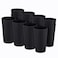 KX-WARE KXWARE Mixed Drinkware 22ounce Plastic TumblersDrinking GlassesParty CupsIced Tea Glasses Set of 12 Black Unbreakable Dishwasher Safe BPA Free