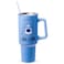 Silver Buffalo Care Bears Grumpy Bear Like I Care Double Walled Stainless Steel Tumbler with Handle and Straw Fits in Standard Cup Holder 40 Ounces
