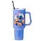 Silver Buffalo Disney Lilo and Stitch Halloween Spooky Pumpkin JackOLantern Double Walled Stainless Steel Tumbler with Handle and Straw Fits in Standard Cup Holder 40 Ounces