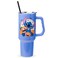 Silver Buffalo Disney Lilo and Stitch Halloween Spooky Pumpkin JackOLantern Double Walled Stainless Steel Tumbler with Handle and Straw Fits in Standard Cup Holder 40 Ounces