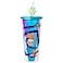 Silver Buffalo Disney Pixar Inside Out 2 Featuring Rileys Emotions Anxiety Anger Joy Fear Sadness and Disgust Iridescent Plastic Cold Cup with Lid and Straw Topper 24 Ounces