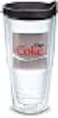 Tervis CocaCola Diet Coke Insulated Tumbler with Emblem and Black Lid 24oz Clear