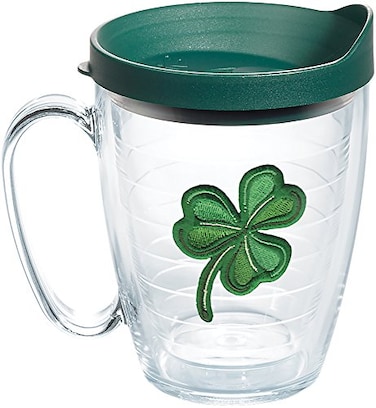 Tervis Shamrock Made in USA Double Walled Insulated Tumbler Travel Cup Keeps Drinks Cold Hot 16oz Mug Classic