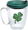Tervis Shamrock Made in USA Double Walled Insulated Tumbler Travel Cup Keeps Drinks Cold Hot 16oz Mug Classic