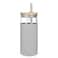 Tronco 20 oz Glass Tumbler with Lid and Straw Iced Coffee Cup and Smoothie Cup with Bamboo Lids Protective Silicone Sleeve Dishwasher Safe BPAFree Glass Cup 1 Pack