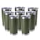 HASLE OUTFITTERS 20oz Tumblers Bulk Stainless Steel Cup with Lid Double Wall Vacuum Insulated Coffee Mug for Cold Hot Drinks 8 Pack Army Green