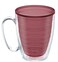 Tervis Clear Colorful Tabletop Made in USA Double Walled Insulated Tumbler Travel Cup Keeps Drinks Cold Hot 16oz Mug Elderberry Wild