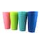YUYUHUA 32ounce Plastic Tumblers Reusable Dishwasher Safe BPA Free Set of 12 Multicolor Large Drinking Cups