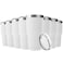 Deitybless 30oz Stainless Steel Travel Mug with Lid 8 Pack Double Wall Vacuum Insulated Bulk Tumbler Powder Coated Coffee Cup Suitable for Vehicle Cup HoldersWhite