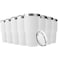 Deitybless 30oz Stainless Steel Travel Mug with Lid 8 Pack Double Wall Vacuum Insulated Bulk Tumbler Powder Coated Coffee Cup Suitable for Vehicle Cup HoldersWhite