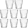 Maredash Rock Bar Stackable Beverage Glasses Set Of 8 Dishwasher Safe Drinking Glasses For Soda Juice Milk Coke Beer Spirits 45oz Durable Tempered Glass Water Tumblers