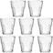 Maredash Rock Bar Stackable Beverage Glasses Set Of 8 Dishwasher Safe Drinking Glasses For Soda Juice Milk Coke Beer Spirits 45oz Durable Tempered Glass Water Tumblers
