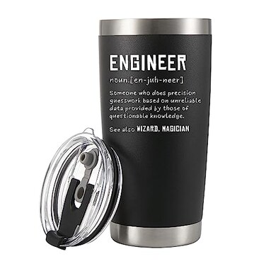 Panvola Engineer Definition Funny Drinkware For Engineer Student And New Licensed Passer Vacuum Insulated Tumbler Stainless Steel With Straw And Removable Lid 20 oz