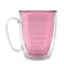 Tervis Clear Colorful Tabletop Made in USA Double Walled Insulated Tumbler Travel Cup Keeps Drinks Cold Hot 16oz Mug Pink Sand