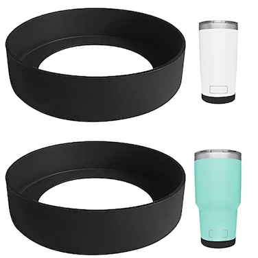 Acemoo 2 PCS Silicone Boot Sleeve for YETI Tumbler 30 oz 20 oz Safer Protection and Less Noise for Coffee Mug Cup 20oz 30 oz Dishwasher Safe
