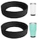 Acemoo 2 PCS Silicone Boot Sleeve for YETI Tumbler 30 oz 20 oz Safer Protection and Less Noise for Coffee Mug Cup 20oz 30 oz Dishwasher Safe
