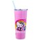 Silver Buffalo Sanrio Hello Kitty Graffiti Double Walled Stainless Steel Tumbler with Straw Featuring Hello Kitty and Joey 22 Ounces