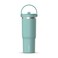 Hydrapeak Nomad 32oz Insulated Stainless Steel Travel Tumbler with Handle Straw Lid Leakproof Cupholder Friendly Keeps Drinks Cold 24 Hours Reusable Bottle for Daily Hydration Pale Sage