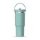 Hydrapeak Nomad 32oz Insulated Stainless Steel Travel Tumbler with Handle Straw Lid Leakproof Cupholder Friendly Keeps Drinks Cold 24 Hours Reusable Bottle for Daily Hydration Pale Sage