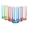 US Acrylic Classic Plastic Reusable Drinking Glasses Set of 6 16oz Water Cups Assorted Colors BPAFree Tumblers Made in USA TopRack Dishwasher Safe