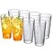 Amazing Abby Cafely 24Ounce Plastic Tumblers Set of 8 Plastic Drinking Glasses RestaurantStyle Tumblers CommercialGrade Cups Stackable BPAFree ShatterProof DishwasherSafe Clear