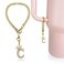 LUHOHI Cup Charms for Stanley Handle Crown Letter Charms Accessories for Stanley Handle 40 Oz Tumblers Gold Initial Keychain Water Bottle Cup with Diamond Glitter Jewelry Personalized Decorations C