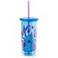 Silver Buffalo Disney Lilo and Stitch 2 Cute Plastic Tall Cold Cup with Lid and Straw 20 Ounces