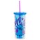Silver Buffalo Disney Lilo and Stitch 2 Cute Plastic Tall Cold Cup with Lid and Straw 20 Ounces