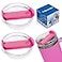 Fabuerdia 40 OZ Tumbler Lid Replacement Compatible for Stanley Quencher 2 Pack Spill Proof Clear Tumbler Covers for Stanley Cup AccessoriesClearHot Pink