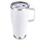 Cool Yoleb 30 oz Tumbler with Handle and Lid Stainless Steel Tumblers Double Wall Vacuum Insulated Travel Mug Leak Proof Cup Keep Drinks Cold and Hot White 1 Pack