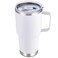 Cool Yoleb 30 oz Tumbler with Handle and Lid Stainless Steel Tumblers Double Wall Vacuum Insulated Travel Mug Leak Proof Cup Keep Drinks Cold and Hot White 1 Pack
