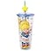 Silver Buffalo Rainbow Brite Plastic Cold Cup with Lid and Straw Topper 24 Ounces