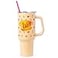 Silver Buffalo Gilmore Girls Lukes Diner Double Walled Stainless Steel Tumbler with Handle and Straw Fits in Standard Cup Holder 40 Ounces