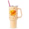 Silver Buffalo Gilmore Girls Lukes Diner Double Walled Stainless Steel Tumbler with Handle and Straw Fits in Standard Cup Holder 40 Ounces