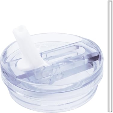 Dreamfocus 30 oz Leak Proof Flip Straw Lid Replacement for Stanley 30 oz Quencher H20 and ProTour Tumbler