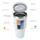 BJPKPK 30oz White Stainless Steel Tumbler With Lid And Straw Reusable Insulated Coffee Travel Thermal Tumblers Cup