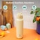 REDUCE 32 oz Hydrate Pro Stainless Steel Insulated Water Bottle Flip Top LeakProof Lid Dishwasher Safe BPAFree Dual Wall Vacuum Keeps Drinks Cold for 48 Hrs Cup Holder Friendly Pink Quartz