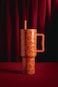 Simple Modern Halloween 40 oz Trek Tumbler with Handle and Straw Lid Cup Holder Friendly Insulated Stainless Steel Travel Mug JackOLanterns