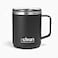 The Clean Hydration Company Coffee Mug Travel Mug Insulated 12 Oz Ceramic Lined Travel Cup with Lid Reusable Office Mug Double Wall Vacuum EcoFriendly BPAFree Aqua Black