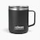 The Clean Hydration Company Coffee Mug Travel Mug Insulated 12 Oz Ceramic Lined Travel Cup with Lid Reusable Office Mug Double Wall Vacuum EcoFriendly BPAFree Aqua Black