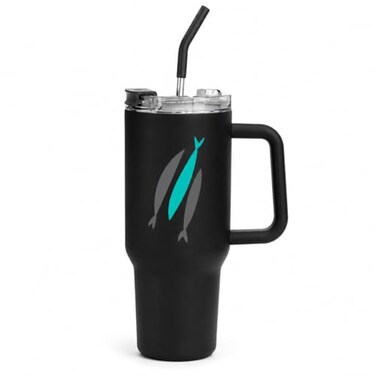 The Chosen 3 Fish Tumbler Black 40 Ounces